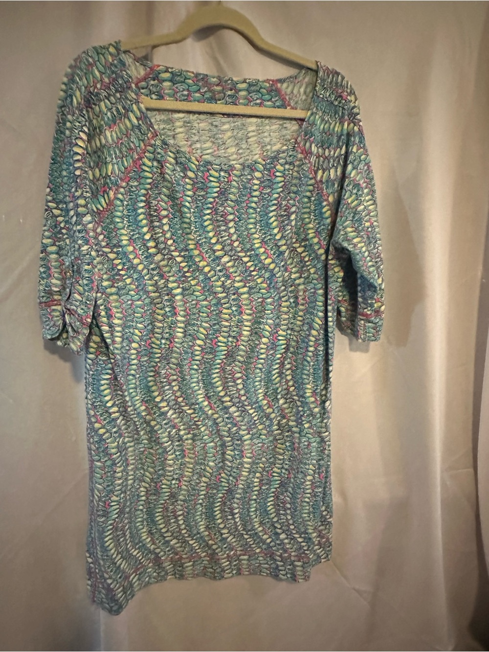 Lilly Pulitzer Women's Multicolor Knit Dress - Blue Green Pink